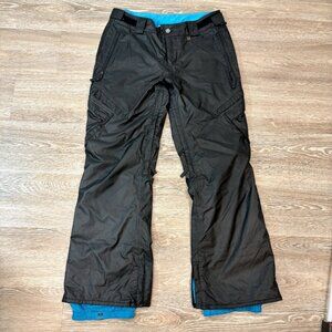 Special Blend Black Blue Women's 5K Snowboard Ski Waterproof Snow Pant sz M